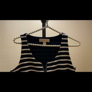 Michael Kors sleeveless dress with front zipper.